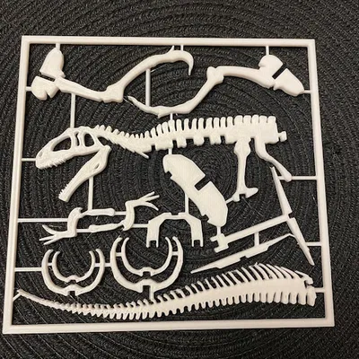 Mô Hình Khủng Long Giganotosaurus Lắp Ghép Thẻ Bài_Remake