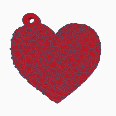 Móc Khóa Hình Trái Tim Dễ Thương