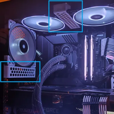 Tấm che khoảng trống quạt PC | Che các khe hở giữa các quạt theo phong cách