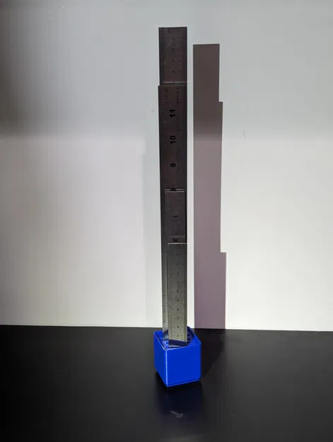 Giá đỡ thước kẻ dọc Gridfinity cho 4 thước - Image 2