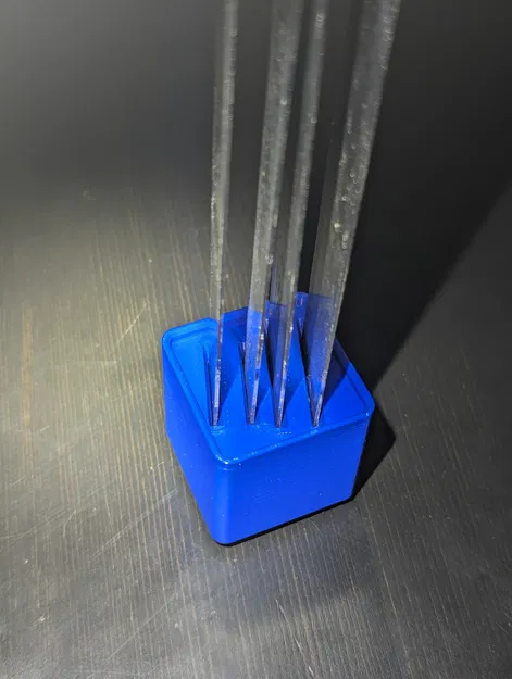 Giá đỡ thước kẻ dọc Gridfinity cho 4 thước - Image 3