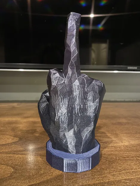 Ngón Tay Giữa Low Poly Gia Cố Thép - Image 5