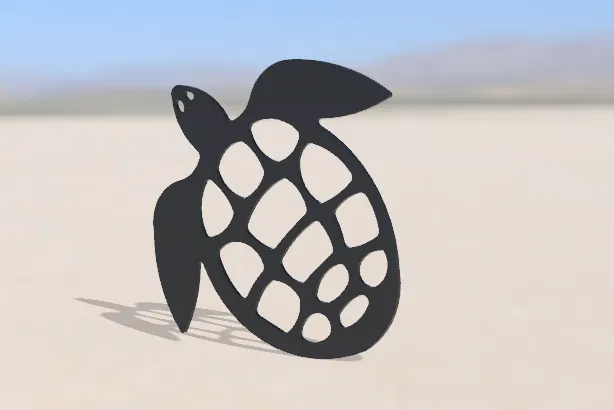 Mẫu Rùa Voronoi Đơn Giản - Image 1