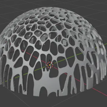 Trái cầu họa tiết Voronoi