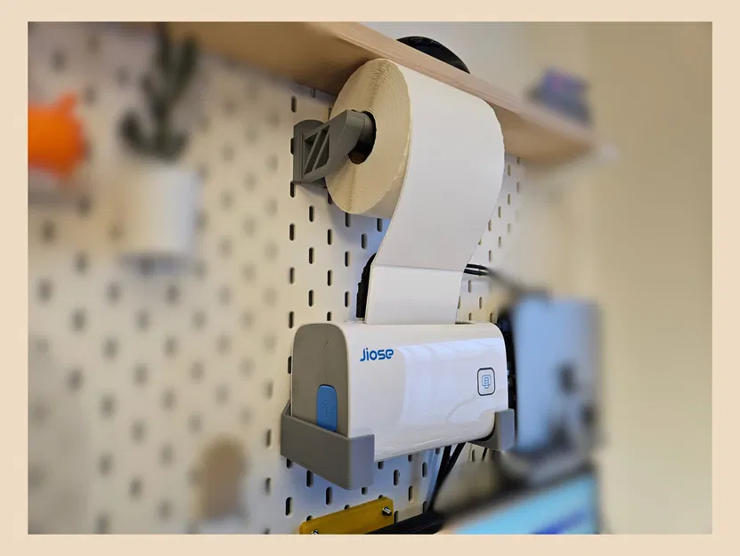 Kệ JIOSE Treo Máy In Nhãn Cho Tấm Skadis - Có Chỗ Để Cuộn Nhãn - Image 1