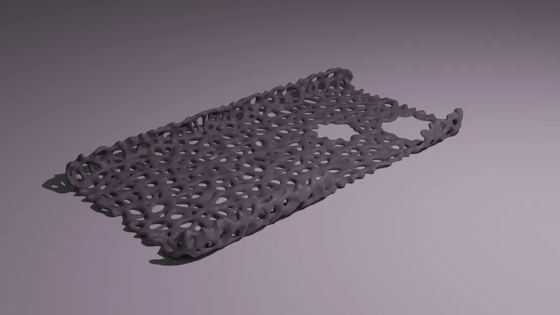 Ốp lưng Pixel 4a dạng Voronoi (PETG) - Image 1