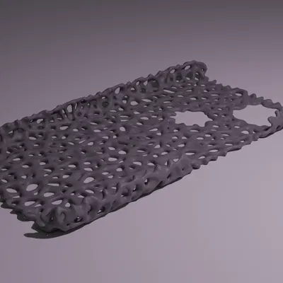 Ốp lưng Pixel 4a dạng Voronoi (PETG)