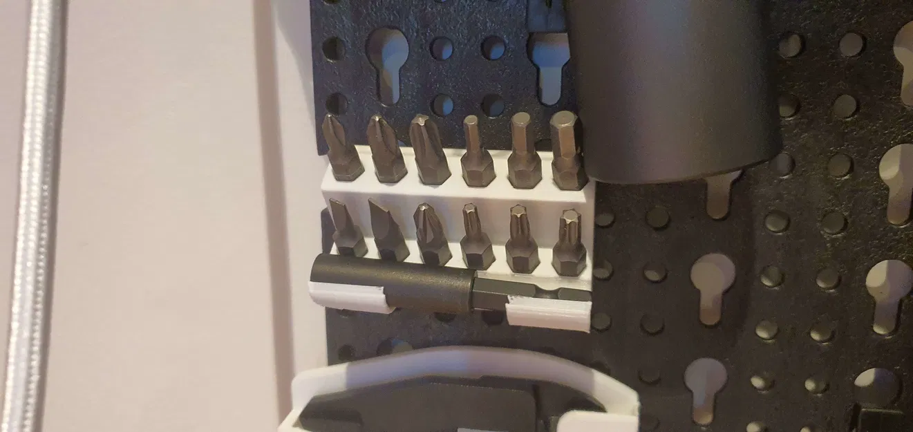 Kệ Giữ Mũi Tua Vít Điện Cho Pegboard Lidl/Parkside/Horusdy - Image 1