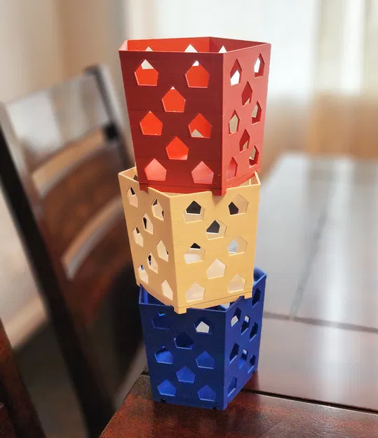 Hộp Đựng Ngũ Giác Xếp Chồng Không Cần Support - Image 4