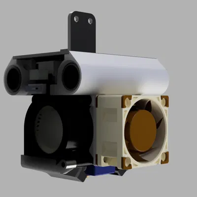 Carriage cho Flyingbear Ghost E3D V6 quạt 40mm MK2