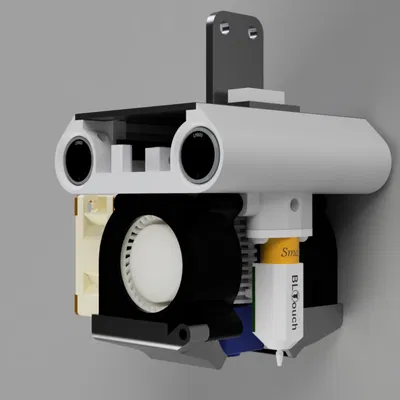 Carriage cho Flyingbear Ghost E3D V6 quạt 40mm MK2