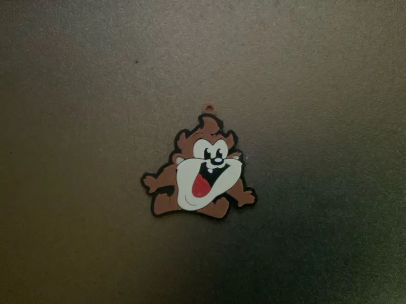 Móc khóa/mặt dây chuyền Tazmainian devil hoạt hình nhiều màu - Image 2