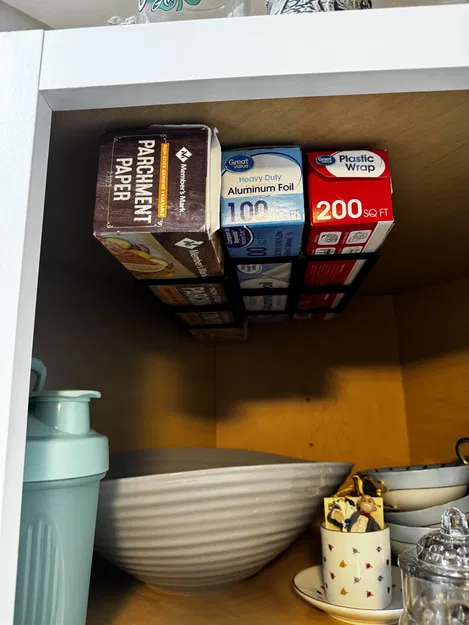 Kệ Giữ Giấy Bạc/Màng Bọc Thực Phẩm/Giấy Nến Dưới Tủ Bếp - Image 1