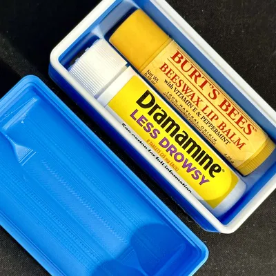 Hộp Gridfinity Đựng Thuốc Dramamine + Son Dưỡng Môi - 1x2x4u