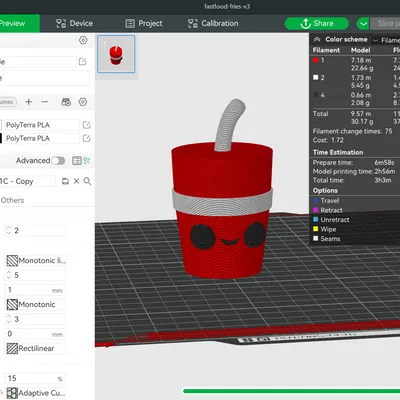 Đồ ăn nhanh kawaii - soda v1
