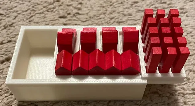 Mảnh Catan Pieces Lid V2 (khe đường sâu hơn) - Image 1