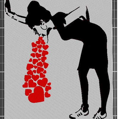 Trang Trí Tường "I Hate Valentines Day" Đa Sắc Màu