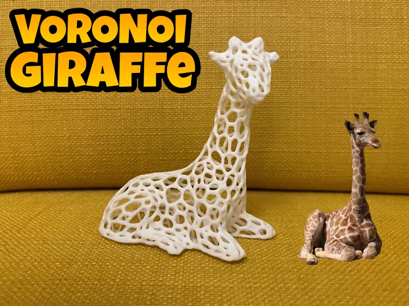 Mô Hình Hươu Cao Cổ Voronoi 3D Độc Đáo - Image 1