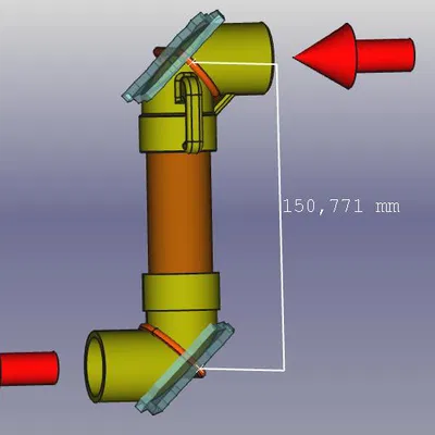 Remix cho Periscopes cho các ống PVC 32 mM có thể nhìn thấy mà không gặp nguy hiểm từ "nắp".