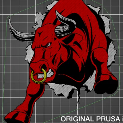 Bò Tót Giận Dữ - Trang Trí Tường Độc Đáo