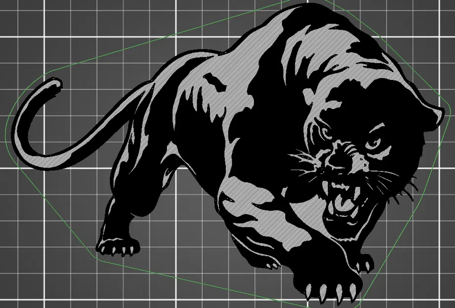 Mô hình Black Panther Trang Trí Tường Đa Sắc - Image 1