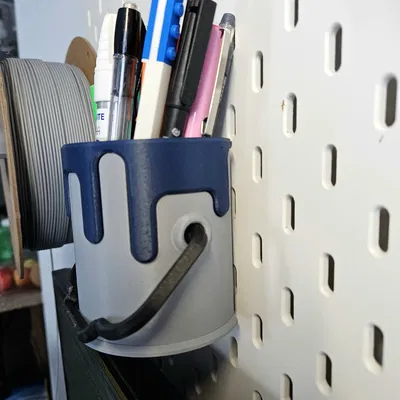 Universal Mount Skadis Drippy Bucket (No supports needed)