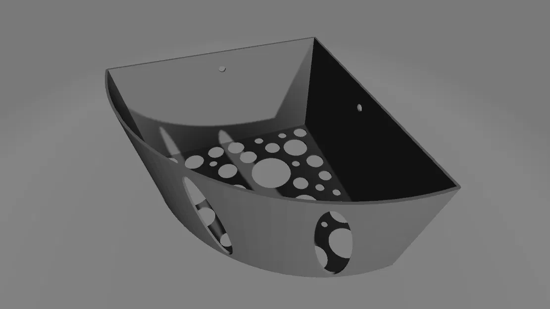 Kệ góc nhà tắm ver 1 / Polička do koupelny - Image 1