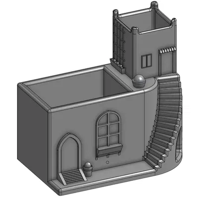 Mini house succulent planter