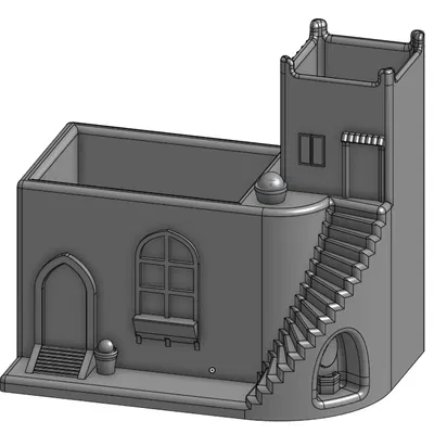 Mini house succulent planter