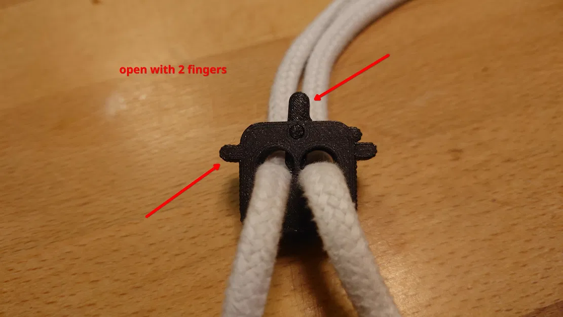 Khóa Dây Không Lò Xo - Phiên Bản Hai Ngón Tay - Image 1