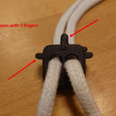 Khóa Dây Không Lò Xo - Phiên Bản Hai Ngón Tay