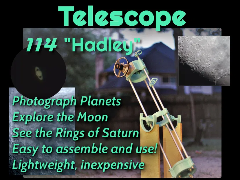 Astronomical Telescope "Hadley" - an easy assembly, high performance Newtonian - Image 1