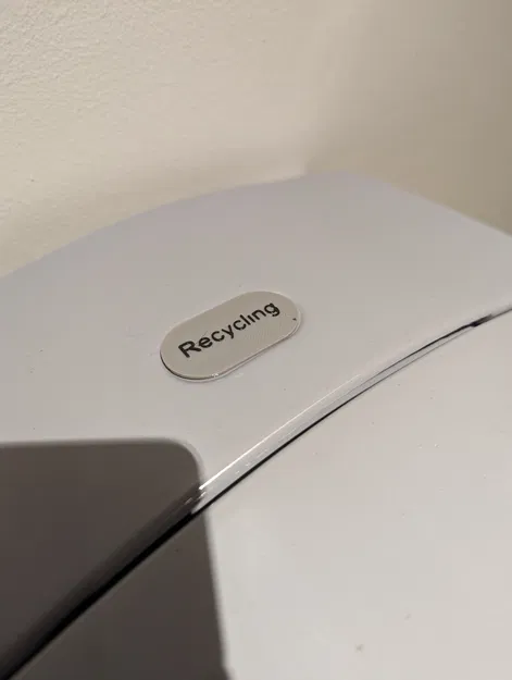 Labels for Addis 40L eco grey bin - Image 4