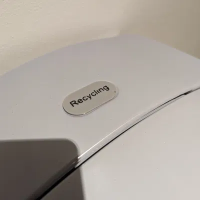 Labels for Addis 40L eco grey bin