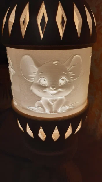 Đèn Dân Tộc In 3D Với Lithophane Hình Thú Cưng - Image 4