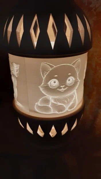 Đèn Dân Tộc In 3D Với Lithophane Hình Thú Cưng - Image 6