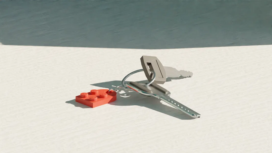 LEGO Trái Tim - Móc Khóa/Dây Chuyền - Image 3