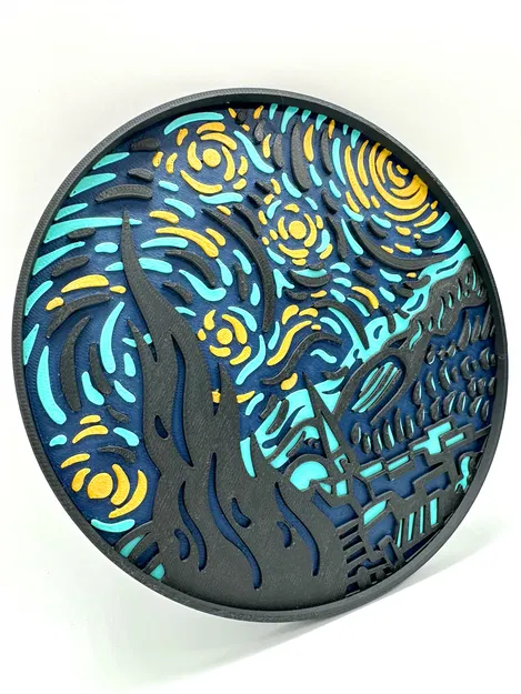 TÁC PHẨM NGHỆ THUẬT "THE STARRY NIGHT" CỦA VINCENT VAN GOGH - Image 1