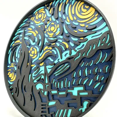 TÁC PHẨM NGHỆ THUẬT "THE STARRY NIGHT" CỦA VINCENT VAN GOGH