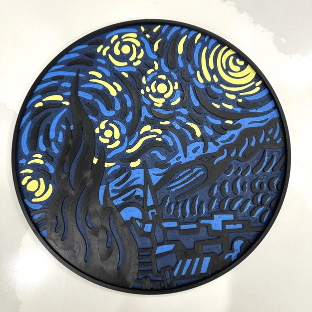 Van Gogh's Starry Night for Prusa XL - Image 1