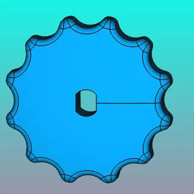 Handrädchen Absperrhahn SW 4,6 - d 6