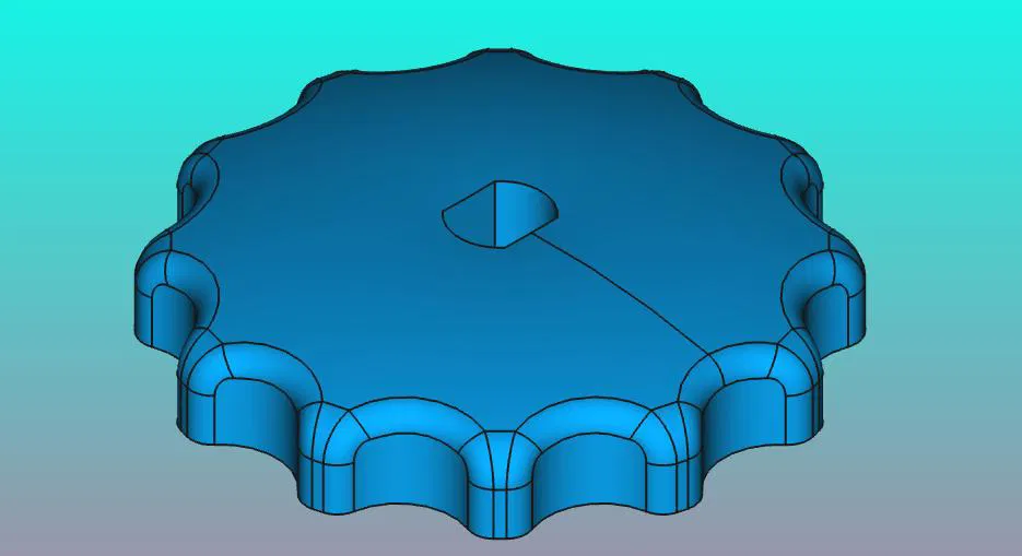 Handrädchen Absperrhahn SW 4,6 - d 6 - Image 2