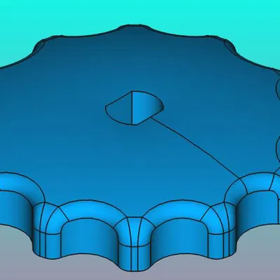 Handrädchen Absperrhahn SW 4,6 - d 6