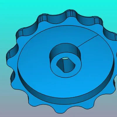 Handrädchen Absperrhahn SW 4,6 - d 6