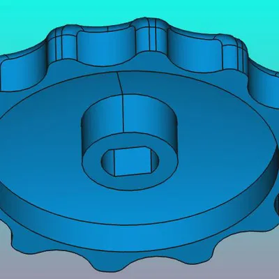 Handrädchen Absperrhahn SW 4,6 - d 6