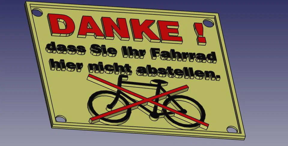 DANKE-das-Sie-Ihr-Fahrrad-hier-nicht-abstellen (Cảm ơn vì đã không đậu xe đạp ở đây) - Image 1