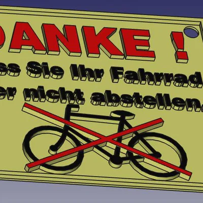 DANKE-das-Sie-Ihr-Fahrrad-hier-nicht-abstellen (Cảm ơn vì đã không đậu xe đạp ở đây)