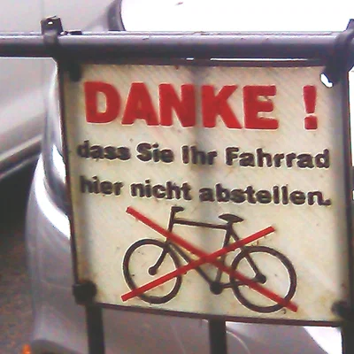 DANKE-das-Sie-Ihr-Fahrrad-hier-nicht-abstellen (Cảm ơn vì đã không đậu xe đạp ở đây)