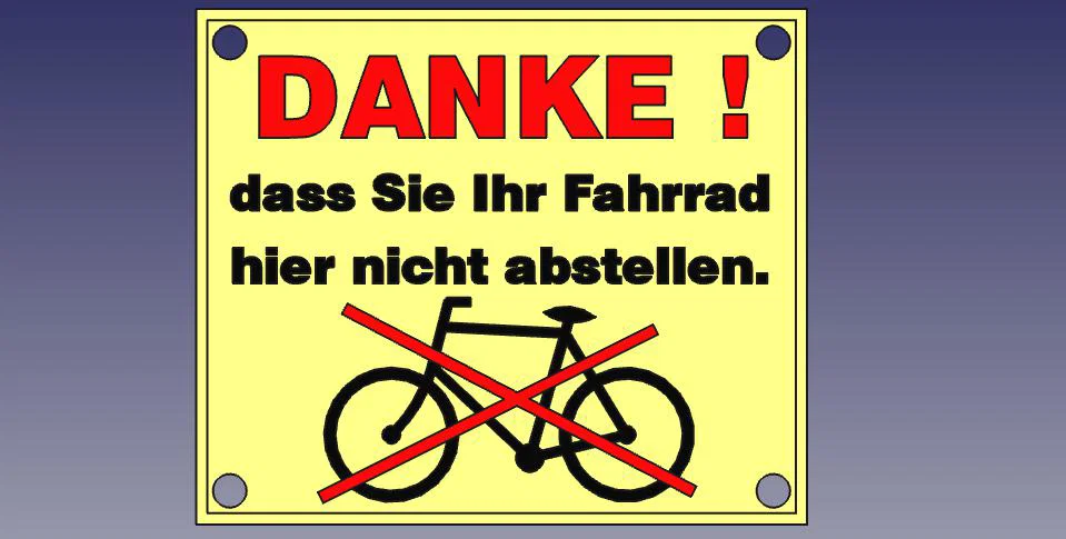 DANKE-das-Sie-Ihr-Fahrrad-hier-nicht-abstellen (Cảm ơn vì đã không đậu xe đạp ở đây) - Image 3
