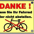 DANKE-das-Sie-Ihr-Fahrrad-hier-nicht-abstellen (Cảm ơn vì đã không đậu xe đạp ở đây) - Thumbnail 3